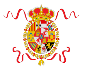 Con la llegada al trono de Carlos III, se le añadió al escudo real, el emblema personal del rey. El rey llegó al trono de España en 1759, tras reinar en el Reino de Nápoles.