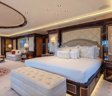 Take a look at this 350-foot yacht with infinity pool, cinema and gym the Department of Justice is selling