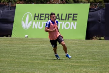 Los dirigidos por Jorge Luis Pinto realizaron su último entrenamiento en Bogotá pensando en el clásico contra Nacional.