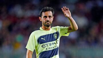 Bernardo Silva of Manchester City during the friendly match for the benefit of the ALS between FC Barcelona and Manchester City played at Spotify Camp Nou Stadium on August 24, 2022 in Barcelona, Spain. (Photo by Sergio Ruiz / Pressinphoto / Icon Sport)