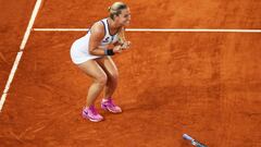 Dominika Cibulkova celebra el triunfo. 