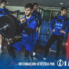 Álvaro Medrán se lesiona en el entrenamiento matinal