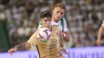 Antoñito Cordero, durante el Córdoba - Málaga de esta temporada.