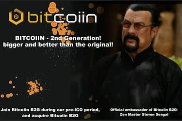 La estafa de la criptomoneda de Steven Seagal: condenado a pagar por ella