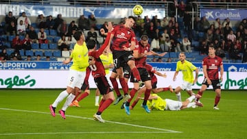 El Mirandés se impuso al Sporting en el partido de liga disputado a comienzos de noviembre.