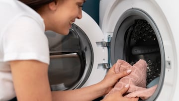 Toallas en la lavadora