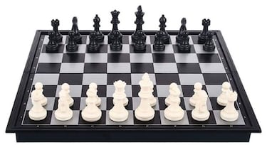 Juega al ajedrez con este tablero magntico y plegable, ideal para adultos y ni?os