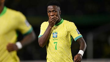 Vinicius tiene otra cara con Brasil