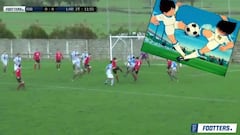 El gol que hizo recordar el tiro doble de los Supercampeones