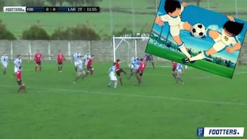 El gol que hizo recordar el tiro doble de los Supercampeones