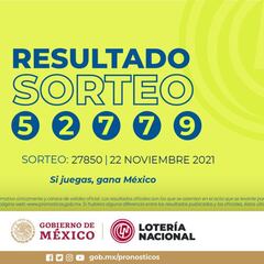 Resultados Lotería Tris Extra hoy: ganadores y números premiados | 22 de noviembre