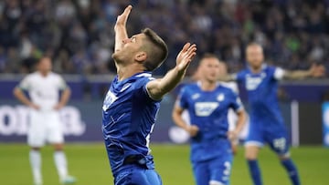 Kramaric celebra el 1-0 en el Hoffenheim-Schalke.