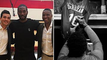 DeRozan se despide de Toronto con emoción... y Kawhi Leonard se presenta con una sonrisa