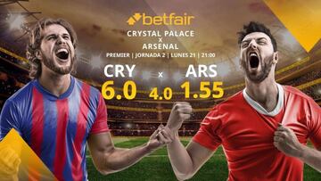 Crystal Palace vs. Arsenal: horario, TV, estadísticas, clasificación y pronósticos Premier League