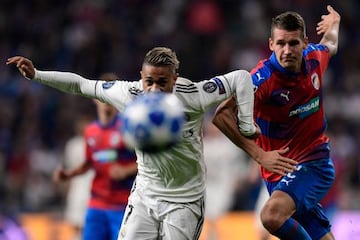 Champions League chance | Real Madrid's Spanish-Dominican forward Mariano against Viktoria Plzen.