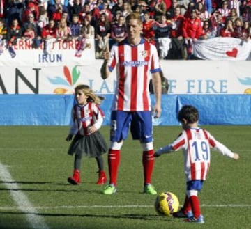 El delantero Fernando Torres durante su presentación como nuevo jugador del Átletico de Madrid, en su regreso cedido hasta el 30 de junio de 2016