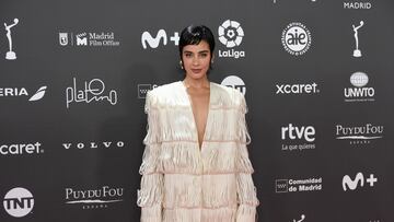 Esmeralda Pimentel posa a su llegada a la 10ª edición de los Premios Platino del cine Iberoamericano.