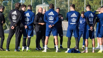 Miguel Cardoso, durante un partido de entrenamiento.