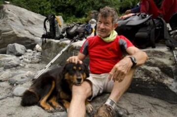 Carlos Soria durante la Expedición al Dhaulagiri en 2011.
