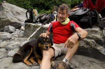 Carlos Soria durante la Expedición al Dhaulagiri en 2011.