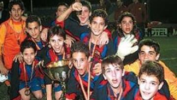 <b>CAMPEONES</b>. El Barça alevín logró ganar el título en Maspalomas.