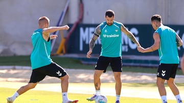 Ruibal, con Antony y Pablo García.