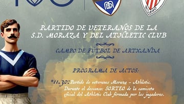 Los veteranos del Athletic celebran el centenario del Moraza