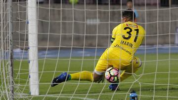 Futbol, Universidad de Chile vs Temuco.
 Campeonato de Clausura 2016/17
 El jugador de Universidad de Chile Matias Rodriguez, marca su gol contra Temuco durante el partido de primera divisi&oacute;n en el Estadio Nacional, Santiago, Chile.
 11/02/2017
 Marcelo Hernandez/Photosport*******
 
 Football, Universidad de Chile vs Temuco.
 Clousure Championship 2016/17
 Universidad de Chile&#039;s player Matias Rodriguez, scores his goal against Temuco, during first division at Nacional stadium in Santiago, Chile.
 11/02/2017
 Marcelo Hernandez/Photosport