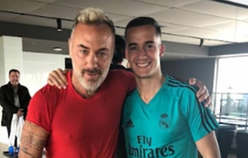 Vacchi también se fotografió junto a Lucas Vázquez.