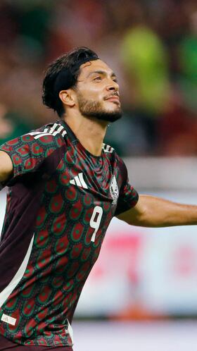 Soccer Football - International Friendly - Mexico v United States - Akron Stadium, Guadalajara, Mexico - October 15, 2024 Mexico's Raul Jimenez celebrates scoring their first goal REUTERS/Fernando Carranza
