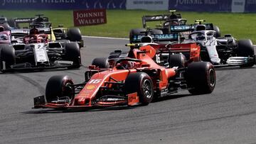 Charles Leclerc (Ferrari SF90). Ganador del GP de B&eacute;lgica en Spa-Francorchamps. F1 2019. 