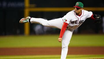 PHOENIX, AZ - MARCH 11: Luis Cessa #85 of Team Mexico pitches during Game 1 of Pool C between Team Colombia and Team Mexico at Chase Field on Saturday, March 11, 2023 in Phoenix, Arizona. (Photo by Daniel Shirey/WBCI/MLB Photos via Getty Images)