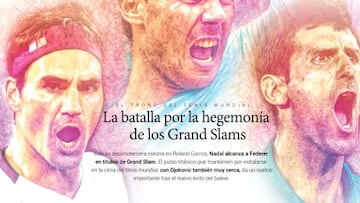 Gráfico | La comparativa entre Nadal, Federer y Djokovic