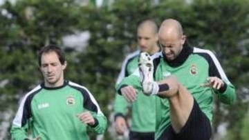 <b>SUAVE. </b>El de ayer fue el entrenamiento de menos esfuerzo físico de la semana: rondos y estrategia.