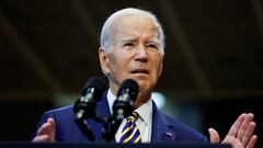 U.S. President Joe Biden delivers remarks on his economic agenda at Prince George's Community College in Largo, Maryland, U.S. September 14, 2023. REUTERS/Jonathan Ernst