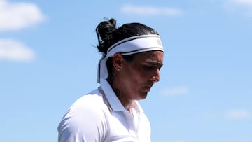 Ons Jabeur, seria durante la primera ronda de la pasada edición de Wimbledon.