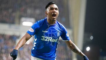 Alfredo Morelos, delantero colombiano. 