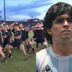 All Blacks perform moving Haka homage to Maradona
