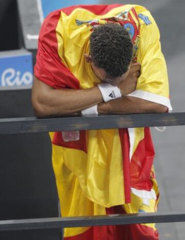  El atleta español Orlando Ortega logró la medalla de plata en la prueba de 110 m vallas 