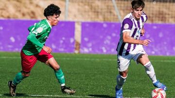 Fresneda se entrena con el Real Valladolid con 17 a&ntilde;os.