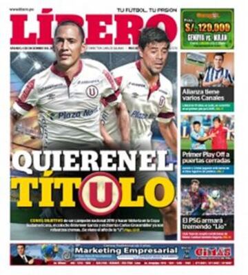 Portadas de la prensa deportiva