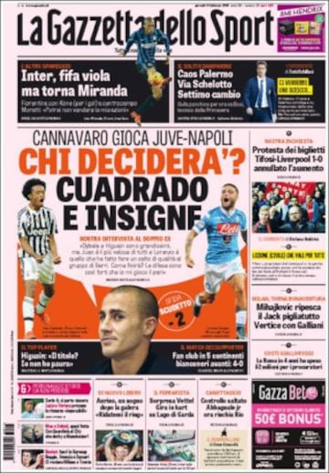 Portadas de la prensa mundial