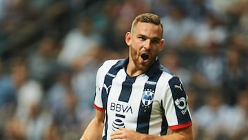 El delantero holandés jugó los últimos 17 minutos del juego ante Diablos, cotejo donde el vencedor fue Rayados.