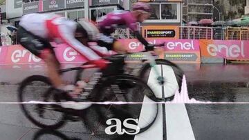 Espectro de audio con el resumen de la 5ta etapa del Giro de Italia.