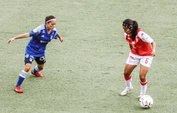 Independiente Santa Fe y Millonarios se enfrentaron por la octava fecha del Grupo A de la Liga BetPlay Femenina en el estadio El Campín.