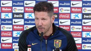 Simeone: "Me van a valorar por mañana, no por estos años"