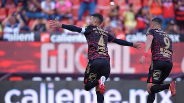 Lisandro Lopez celebrates his goal 1-0 of Tijuana during the game Tijuana vs America, corresponding Round 04 the Torneo Apertura 2022 of the Liga BBVA MX at Caliente Stadium, on July 23, 2022.
<br><br>
Lisandro Lopez celebra su gol 1-0 de Tijuana durante el partido Tijuana vs America, correspondiente a la Jornada 04 del Torneo Apertura 2022 de la Liga BBVA MX en el Estadio Caliente, el 23 de julio de 2022.