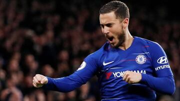 El jugador belga del Chelsea, Eden Hazard, durante un partido.