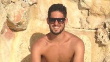 Isco, de vacaciones en Ibiza.