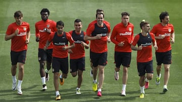 Atlético Madrid training at Majadahonda